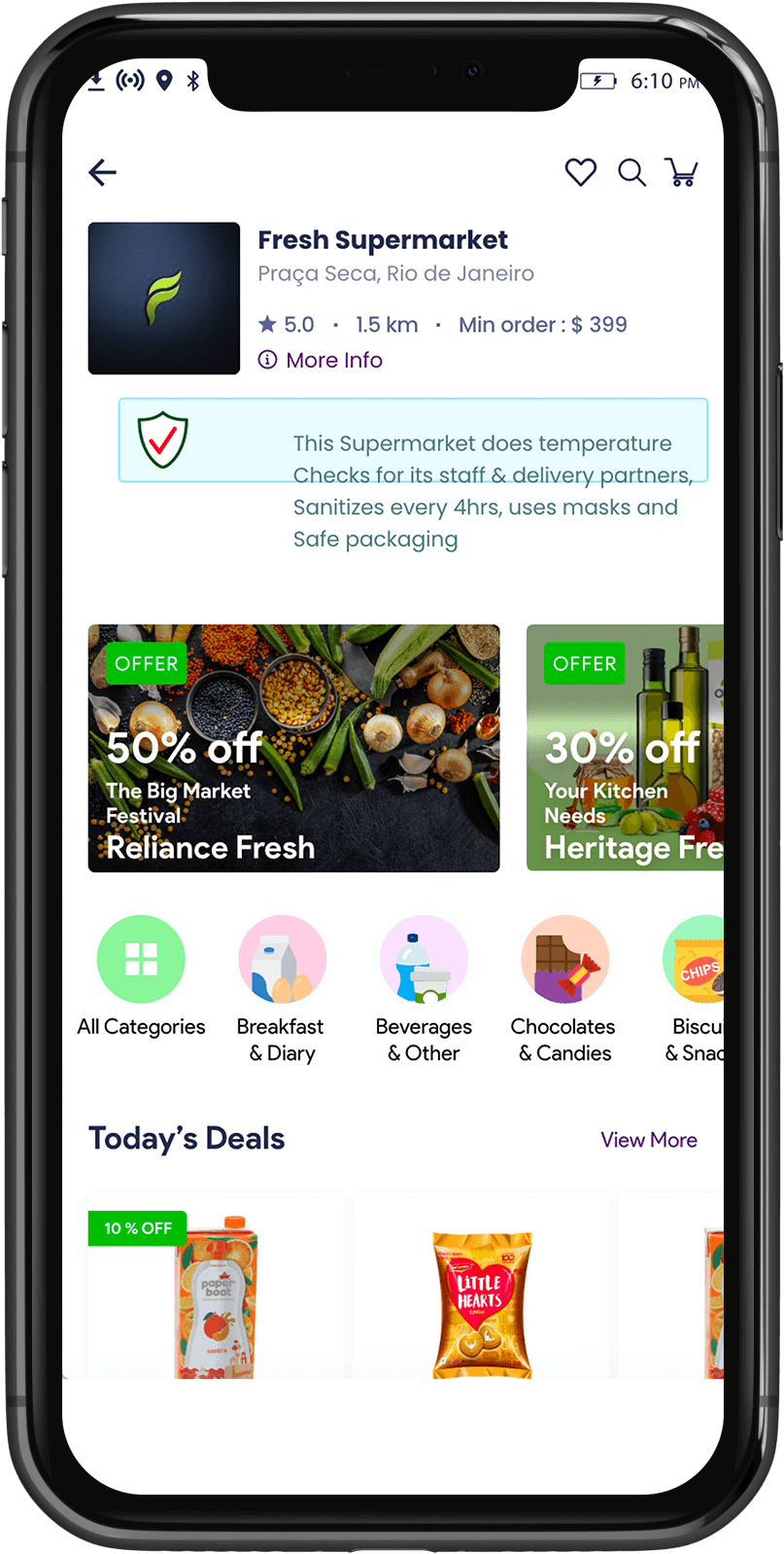 Gojek clone gojek clone- build your super app with our gojek clone script grocery delivery home screen on gojek clone